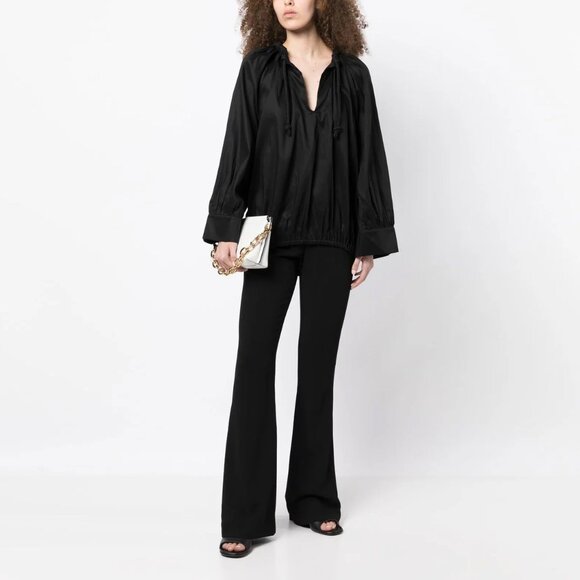 Toteme "Armo" Blouse in Black, Size XS (fits like a S/M) - Picture 2 of 10